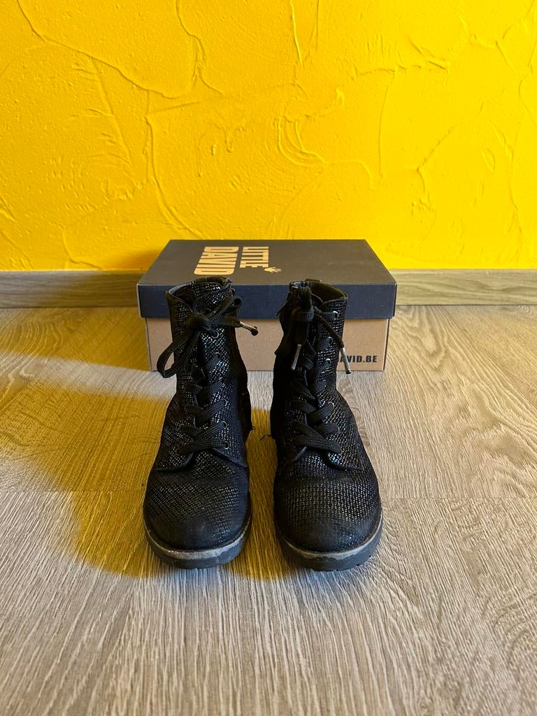 Little David zwarte boots maat 30, Kinderen en Baby's, Kinderkleding | Schoenen en Sokken, Ophalen of Verzenden, Gebruikt, Little David