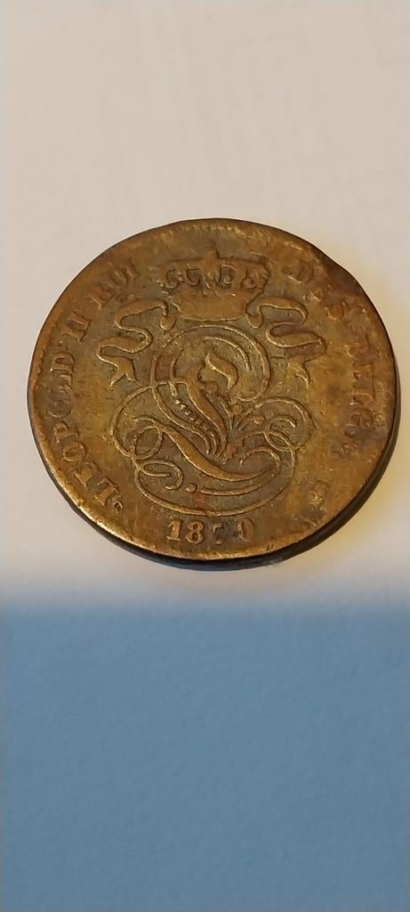 2 cents 1870, Enlèvement ou Envoi, Bronze, Monnaie en vrac