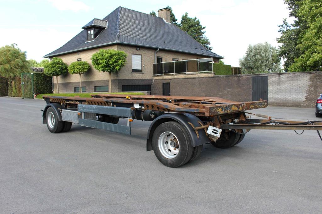 Huffermann 2-assige containerremorque - luchtgeveerd - 2005, Achat, Entreprise, Remorques et Semi-remorques