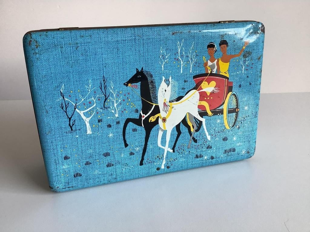 boîte à chocolat vintage Jaques avec calèche, Enlèvement ou Envoi, Utilisé, Autre