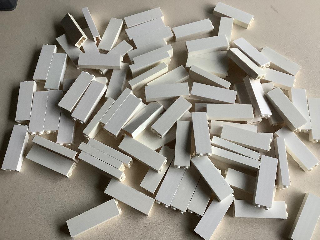 Lego blokken 1x2x5 wit 86 stuks / 398-2, Ophalen of Verzenden, Zo goed als nieuw, Losse stenen, Lego