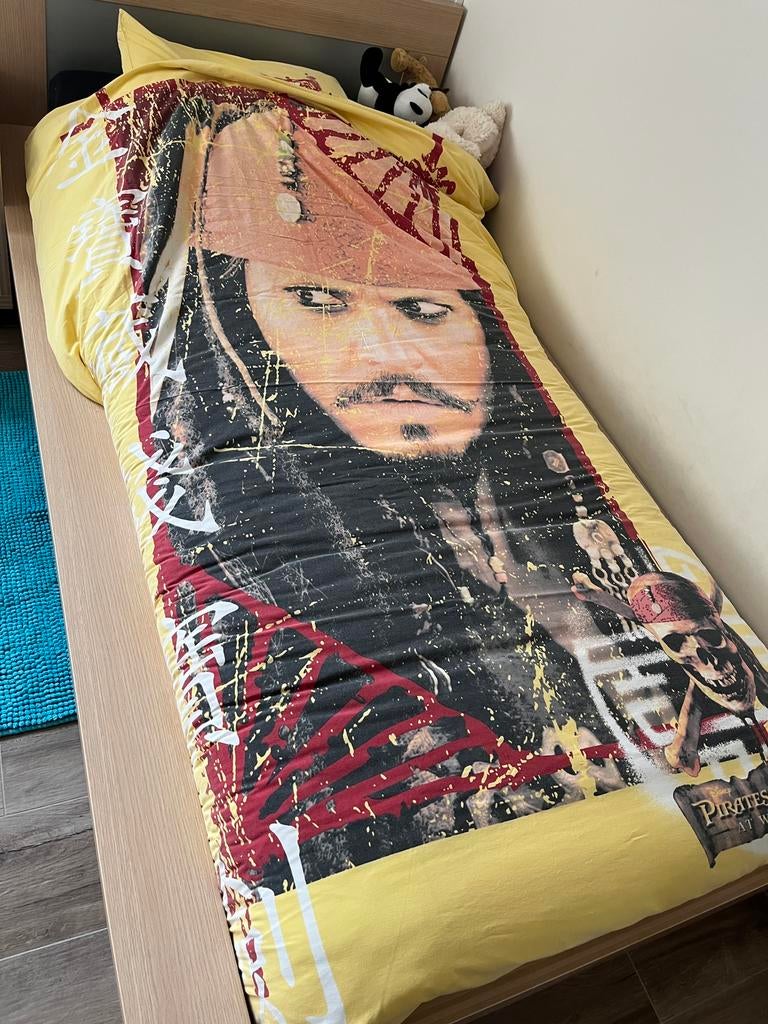 Jack Sparrow dekbedovertrek, Ophalen, Gebruikt