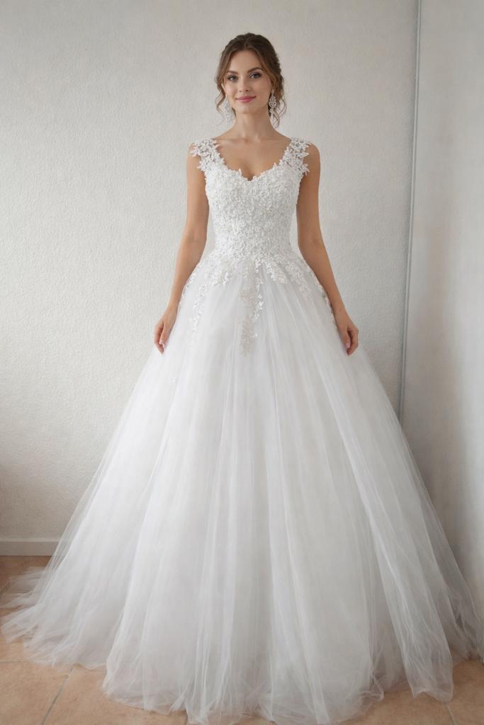 Robe de mariée taille 34/36, Ophalen of Verzenden, Zo goed als nieuw, Trouwjurk
