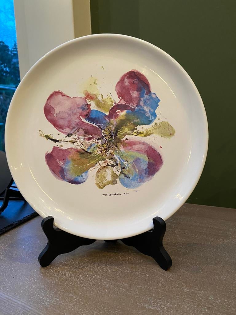 Sierbord ZAO WOU-KI Orchidee, Ophalen of Verzenden