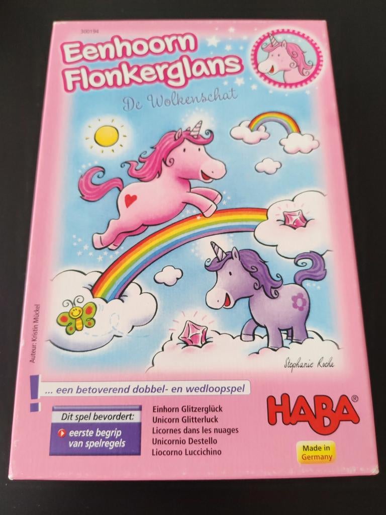 Haba Eenhoorn Flonkerglans, De Wolkenschat, Ophalen, Gebruikt