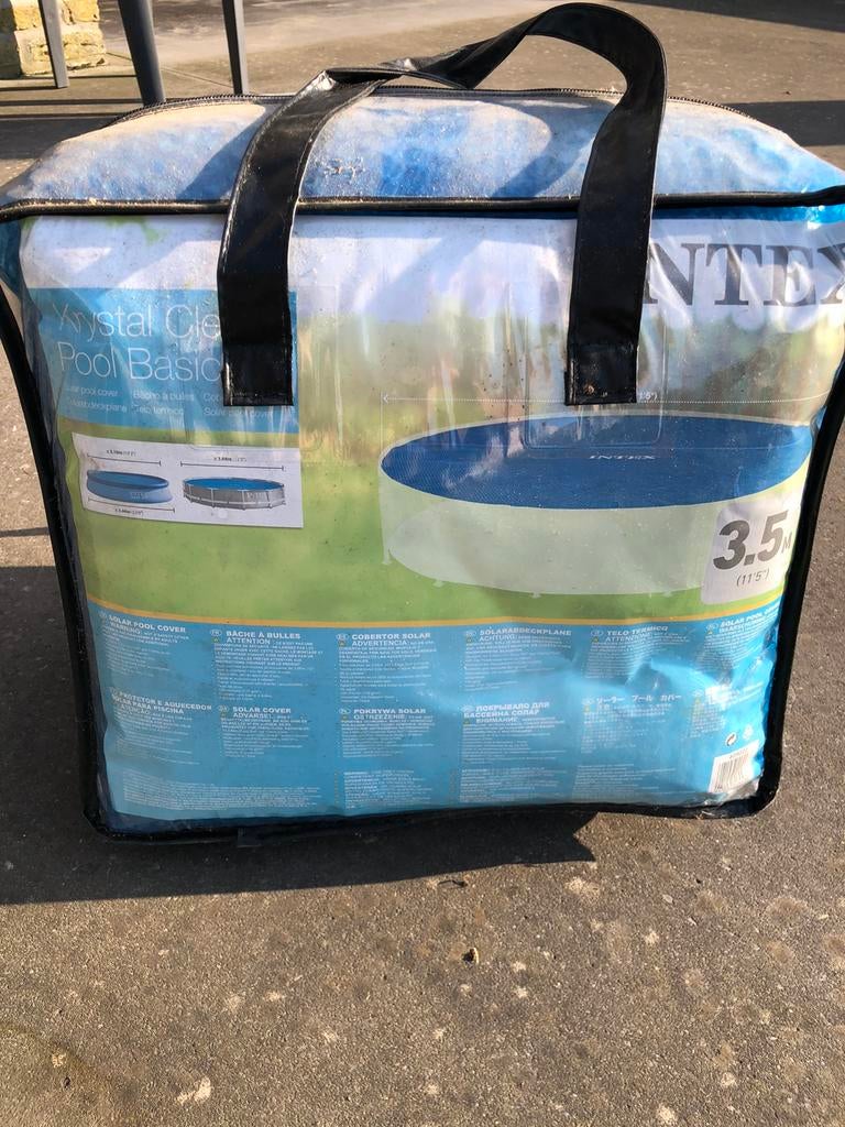 Bâche solaire Intex pour piscine ronde 3,66 m – avec housse, Enlèvement, Neuf, Chauffage