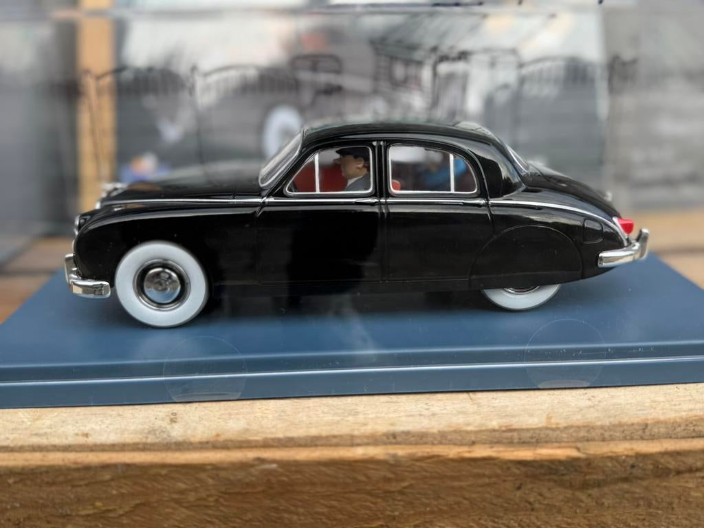Kuifje Jaguar MK I Auto 1 : 24, Ophalen of Verzenden, Kuifje, Zo goed als nieuw, Beeldje of Figuurtje