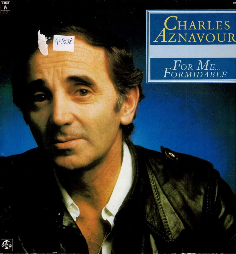 Vinyl, LP   -   Charles Aznavour – For Me... Formidable, Enlèvement ou Envoi, Autres formats