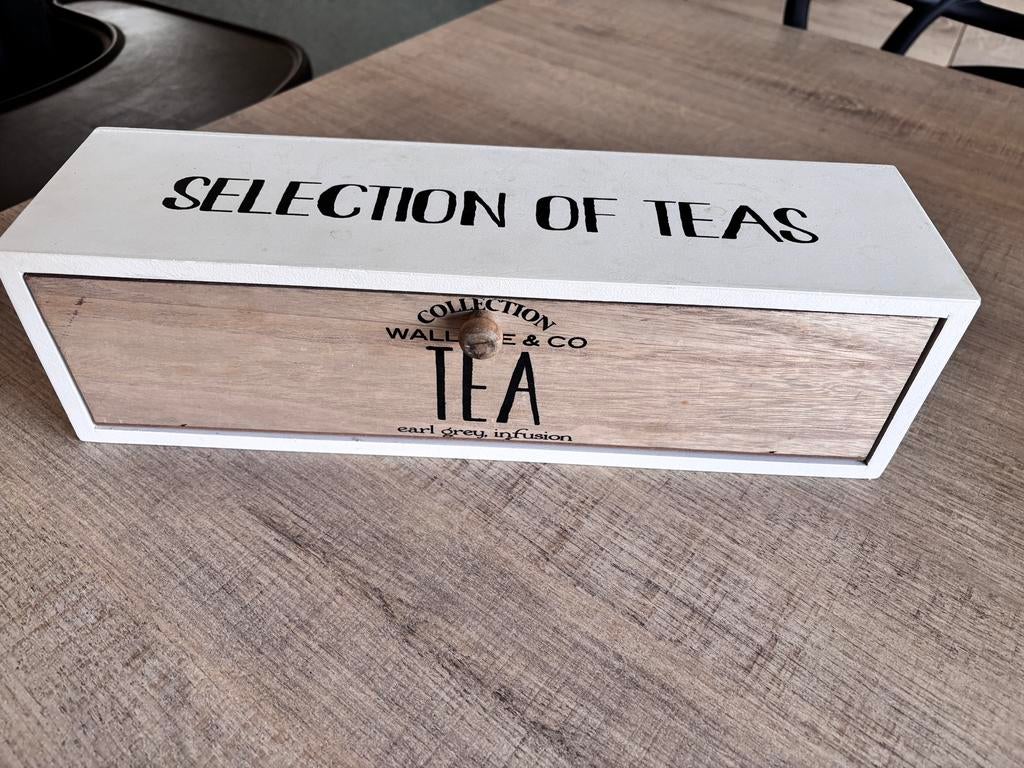 Thee sorteerdoos, Ophalen, Zo goed als nieuw