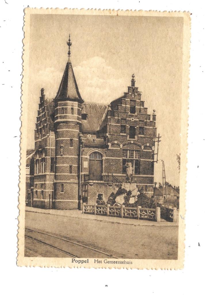 Poppel NA4: Het Gemeentehuis 1930, Verzamelen, Verzenden, 1920 tot 1940, Gelopen, Antwerpen