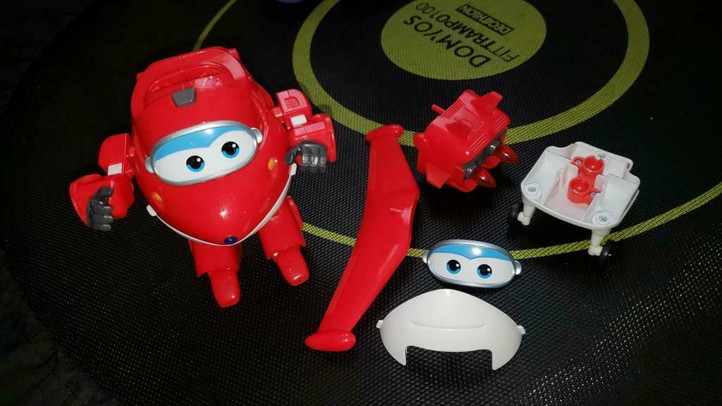 Figurine Super Wings Jett, Ophalen, Zo goed als nieuw, Met geluid