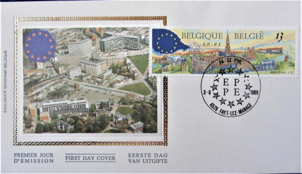 FDC OP ZIJDE- TOERISME- BELGIË MONUMENTEN, Enlèvement ou Envoi, Affranchi, Lieu ou Bâtiment