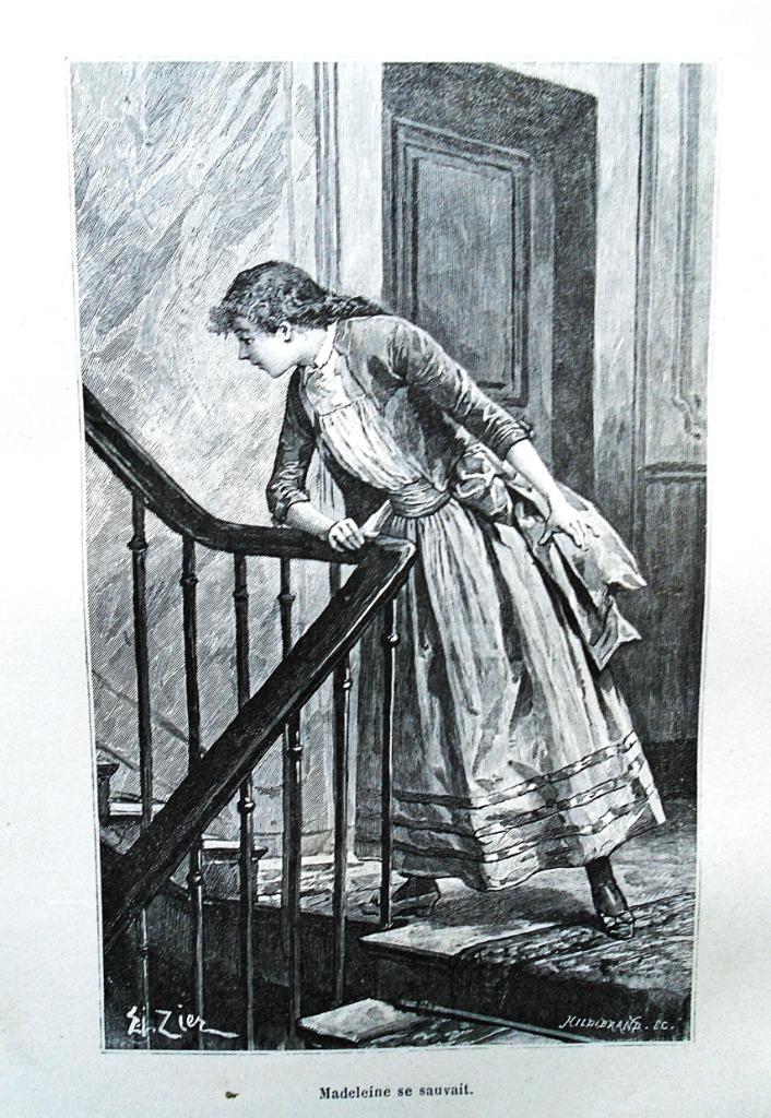 Tout droit - 1892 - Mlle Jeanne Schultz (1862-1910), Jeanne Schultz /1862-1910, Enlèvement ou Envoi, Utilisé, Europe autre
