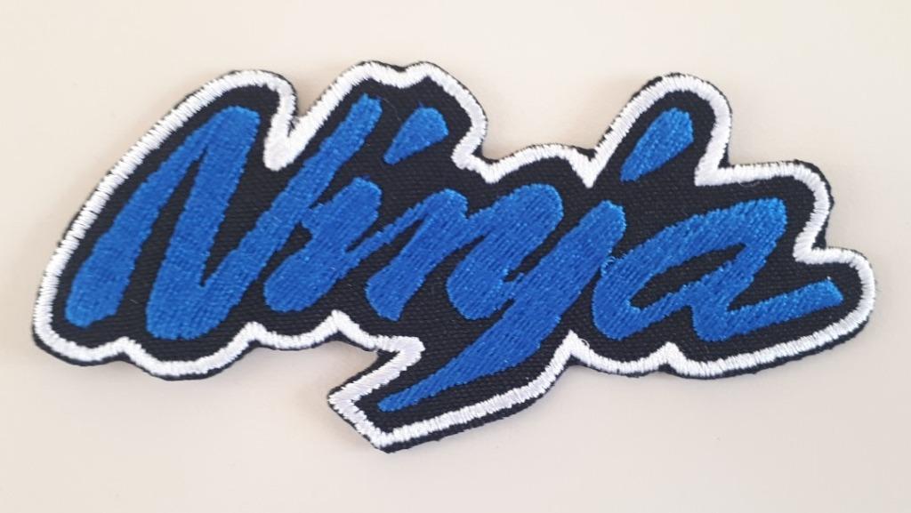 Kawasaki Ninja strijkplaatje patch - Blauw - 96 x 45 mm, Ophalen of Verzenden, Nieuw