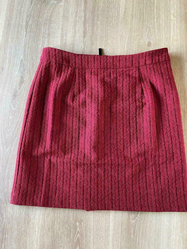 Rode nauwaansluitende rok Sophyline, Zo goed als nieuw, Boven de knie, Rood, Ophalen