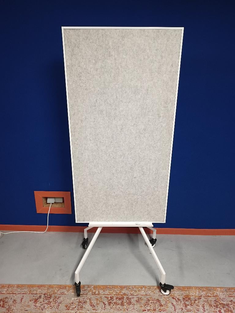 Tableau blanc Elloven sur roulettes 70x180, Enlèvement, Comme neuf, Tableau d'affichage