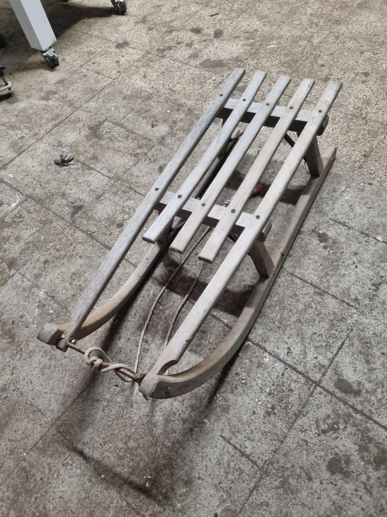Luge,traineau en bois, Ophalen, Hout