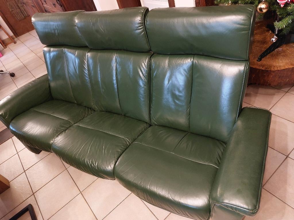 Canapé 3 et 2 places Stressless - Cuir - Design nordique, Enlèvement, Utilisé, Cuir, Nordic Scandinavian Design