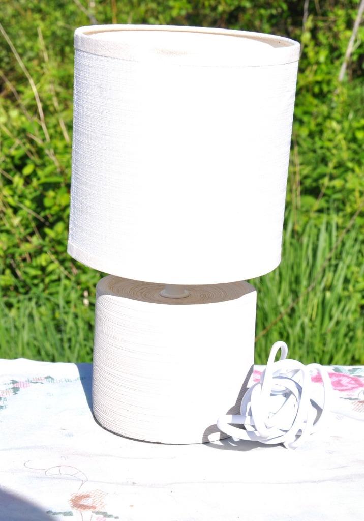 lampe de chevet blanc beige, Antiquités & Art, Enlèvement ou Envoi