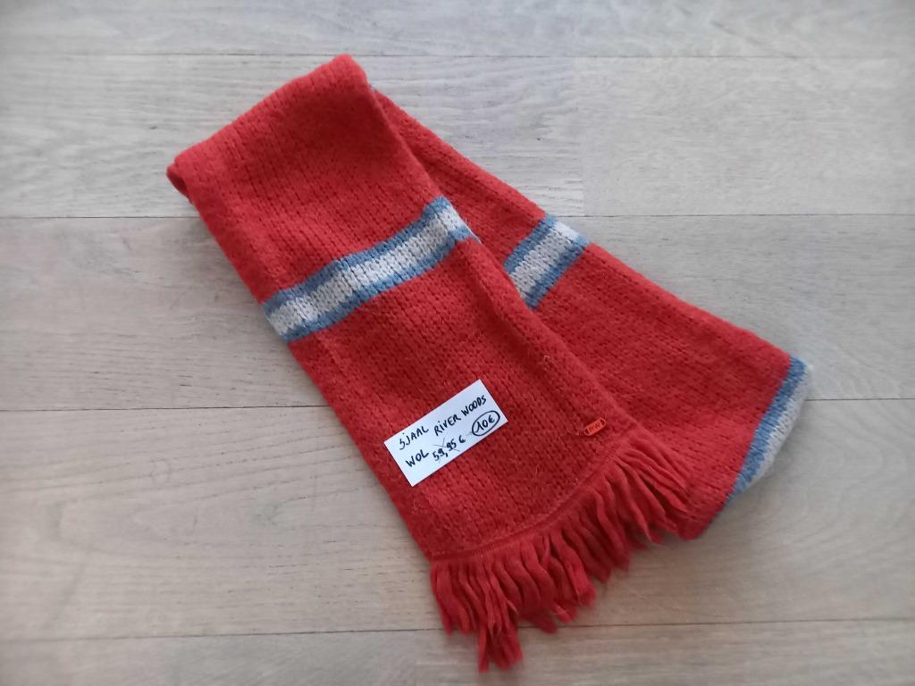 Wollen oranje sjaal River Woods - unisex - +- 6 tot 16 jaar, Overige typen, Jongen of Meisje, Ophalen of Verzenden, Zo goed als nieuw