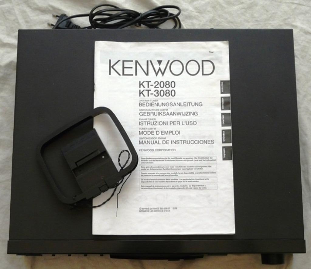 Stereo Tuner AM-FM, KT-2080, Kenwood, met Handleiding., Audio, Tv en Foto, Tuners, Ophalen of Verzenden, Gebruikt