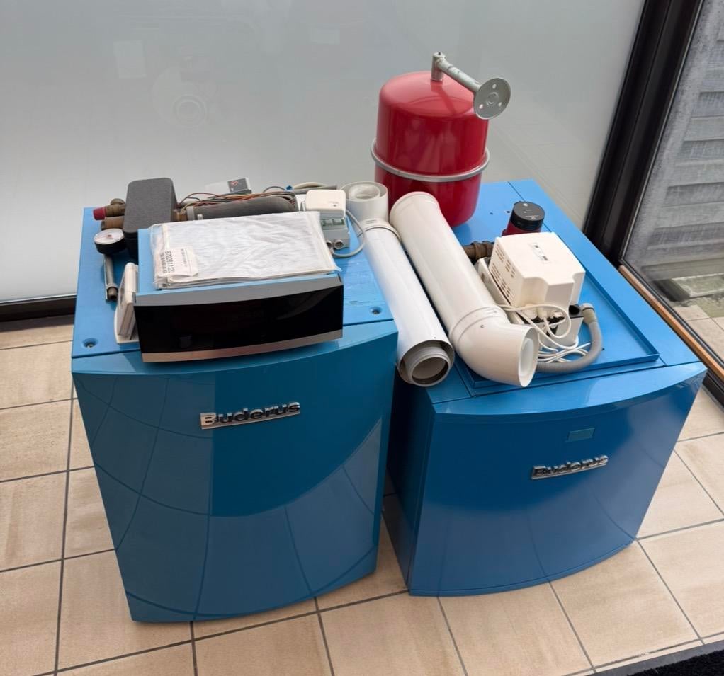 Buderus gasketel met 150l boiler 36,8 kw, Enlèvement, Comme neuf, Boiler