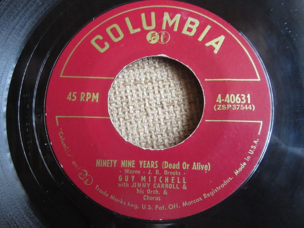 Guy Mitchell ‎– Ninety Nine Years, Ophalen of Verzenden, Gebruikt, R&B en Soul