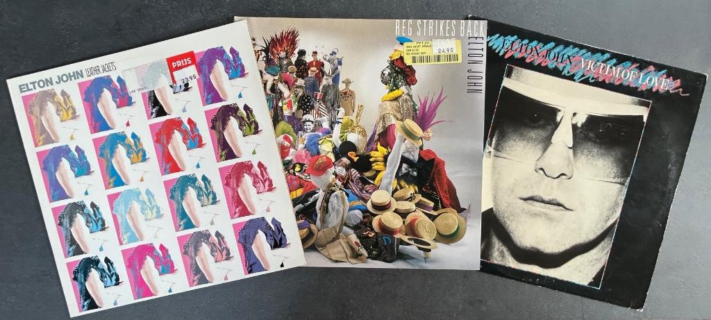 ELTON JOHN - Verzameling van 3 vinyl albums ( 3 LPs ), Cd's en Dvd's, Verzenden, Zo goed als nieuw, 12 inch, Singer-songwriter