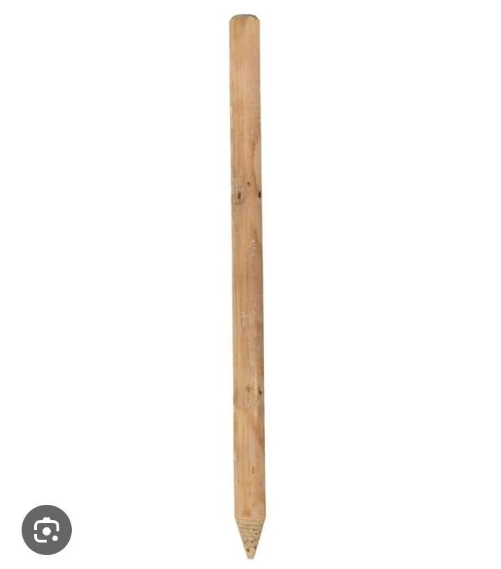 Gefreesde ronde palen, Jardin & Terrasse, Poteaux, Poutres & Planches, Comme neuf, Poteaux, Moins de 180 cm, Enlèvement