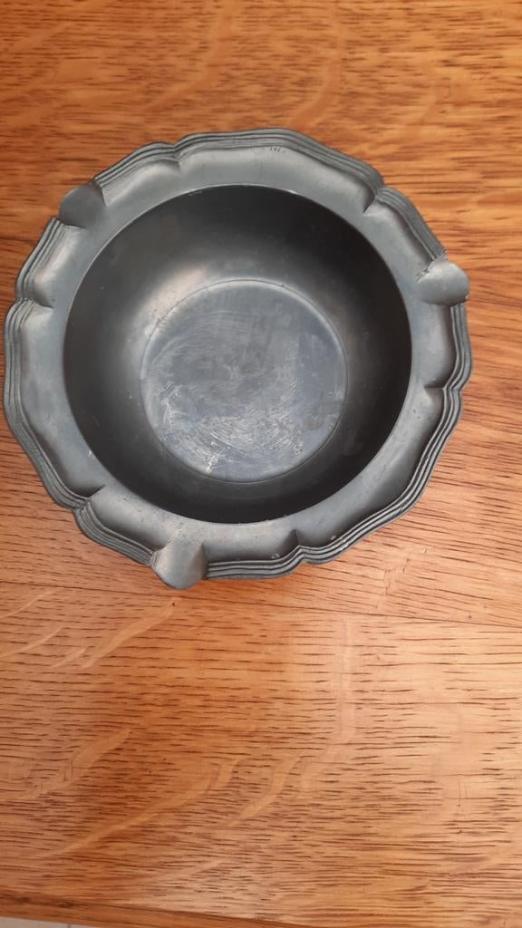 Tin asbak diep, Antiek en Kunst, Ophalen