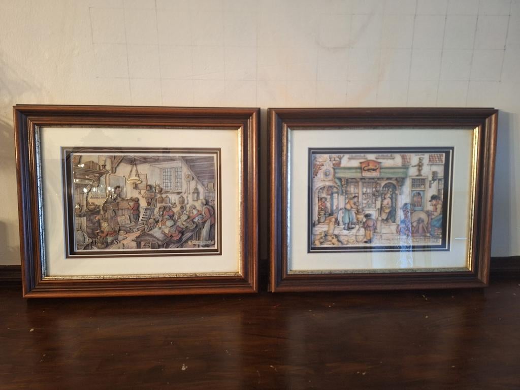 2 3D schilderijen Anton Pieck, Enlèvement
