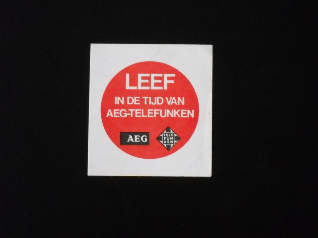 ancien autocollant AEG-Telefunken, Collections, Enlèvement ou Envoi, Neuf, Marque