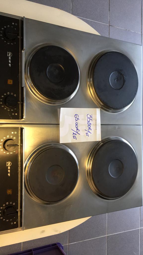 Kookplaat : Neff/2 domino ; 30.00 €/stuk, Ophalen, Gebruikt