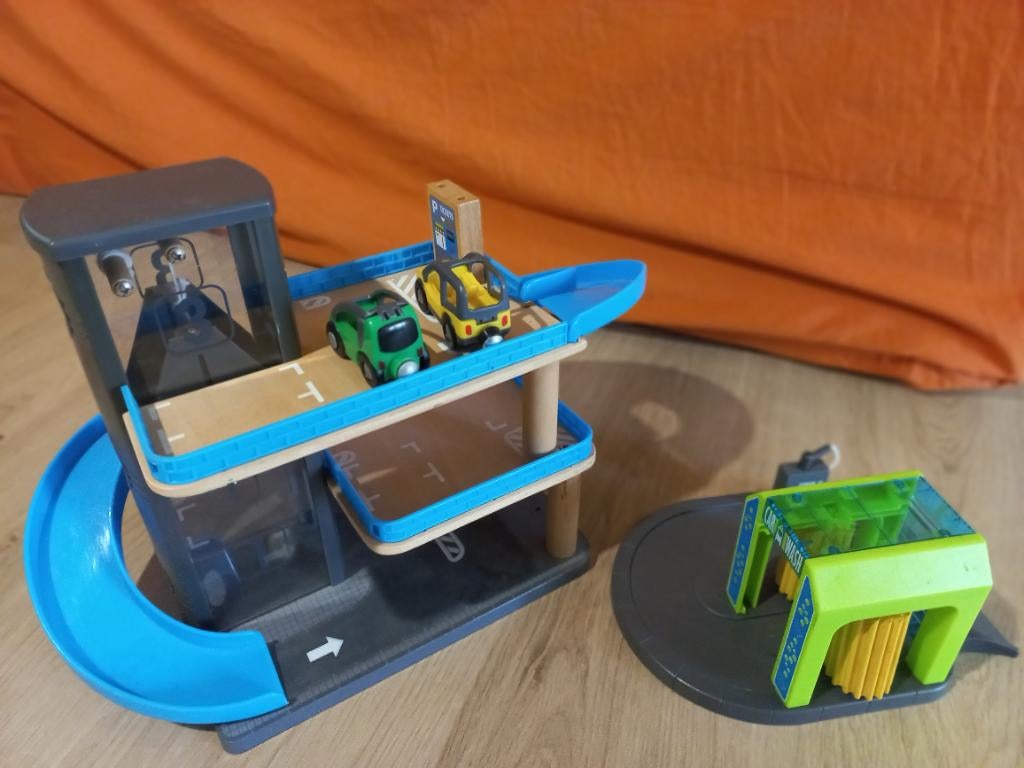 Playtive junior parkeer garage carwash hout, Kinderen en Baby's, Ophalen, Zo goed als nieuw, Overige typen