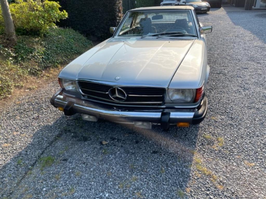 Mercedes SL 560 R107 Roadster SILVER +Carfax history +MB, foto 10