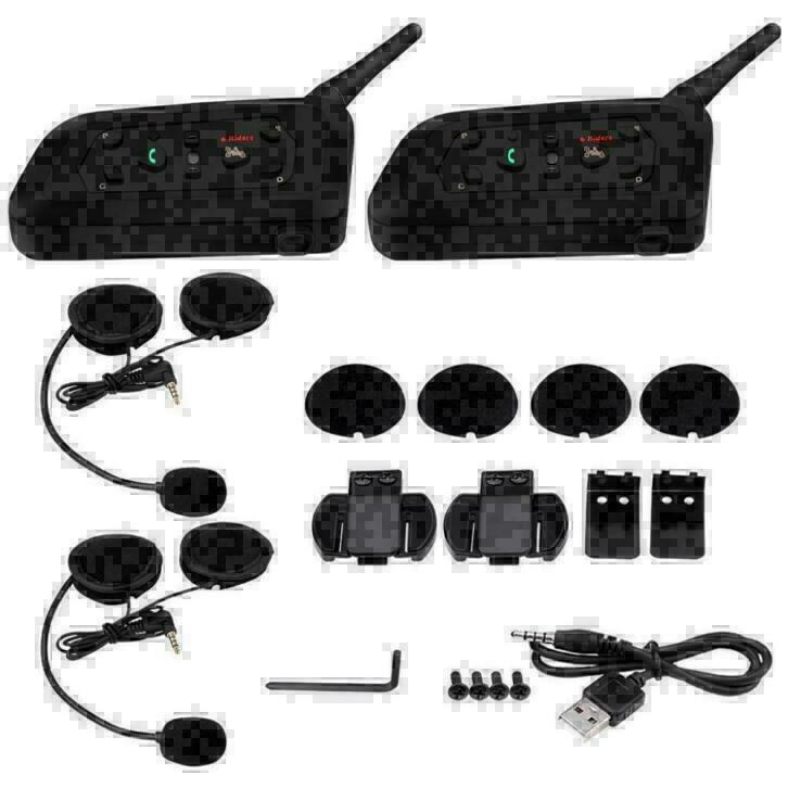 2 stuks Motorheadset intercom bluetooth helm draadloos com, Enlèvement, Neuf