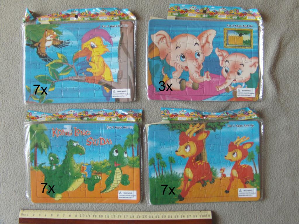 lot puzzel bambi olifant papegaai dinosaurus sinterklaas, Enlèvement ou Envoi, Neuf