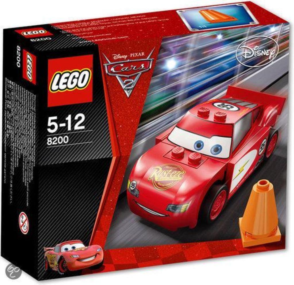 Lego Cars 2 - 8200 - Radiator springs Bliksem McQueen, Kinderen en Baby's, Ophalen of Verzenden, Gebruikt, Complete set, Lego