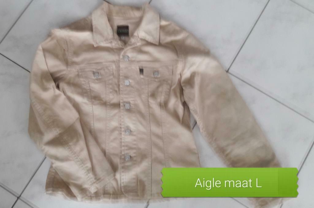 Blazer jasje maat L Aigle, Kleding | Dames, Beige, Maat 42/44 (L), Ophalen of Verzenden, Zo goed als nieuw