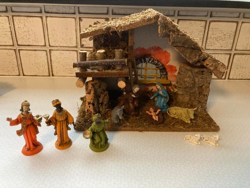 Kerststal met figuren, Ophalen of Verzenden
