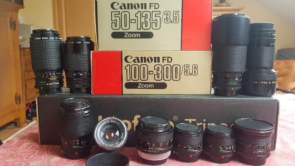 Canon FD - Kiron - Tokina, TV, Hi-fi & Vidéo, Photo | Lentilles & Objectifs, Enlèvement ou Envoi, Utilisé, Lentille standard, Zoom