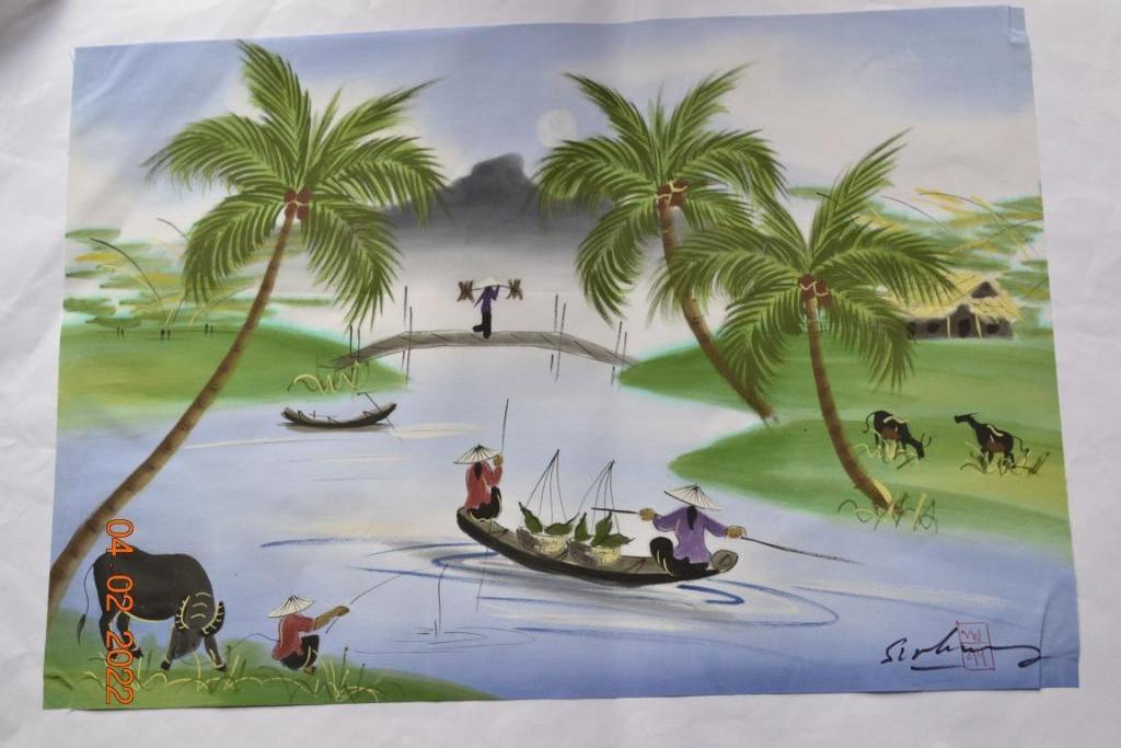 6 Peintures sur soie (Vietnam), Enlèvement