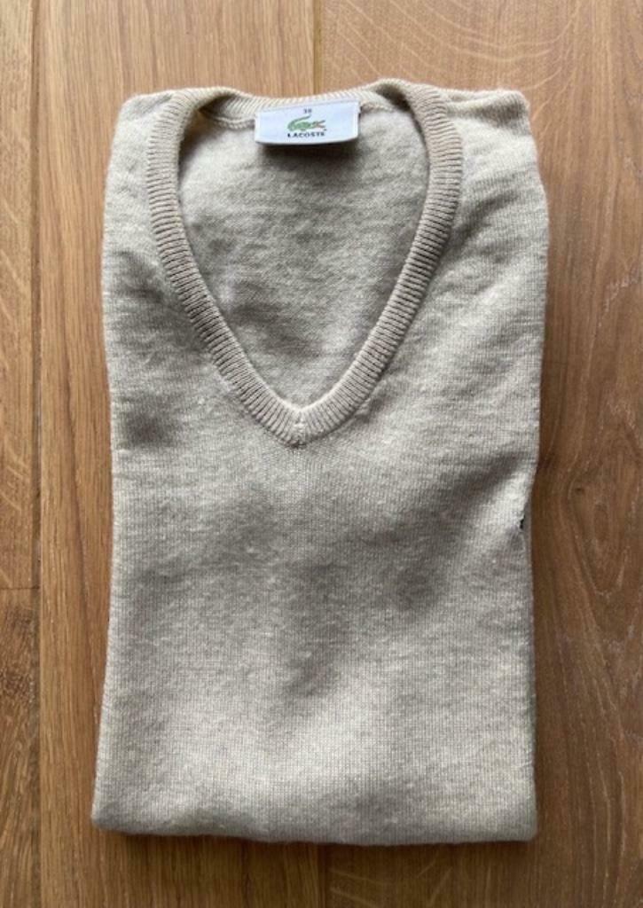 Pull LACOSTE manches courtes gris, Maat 38/40 (M), Ophalen of Verzenden, Lacoste, Grijs