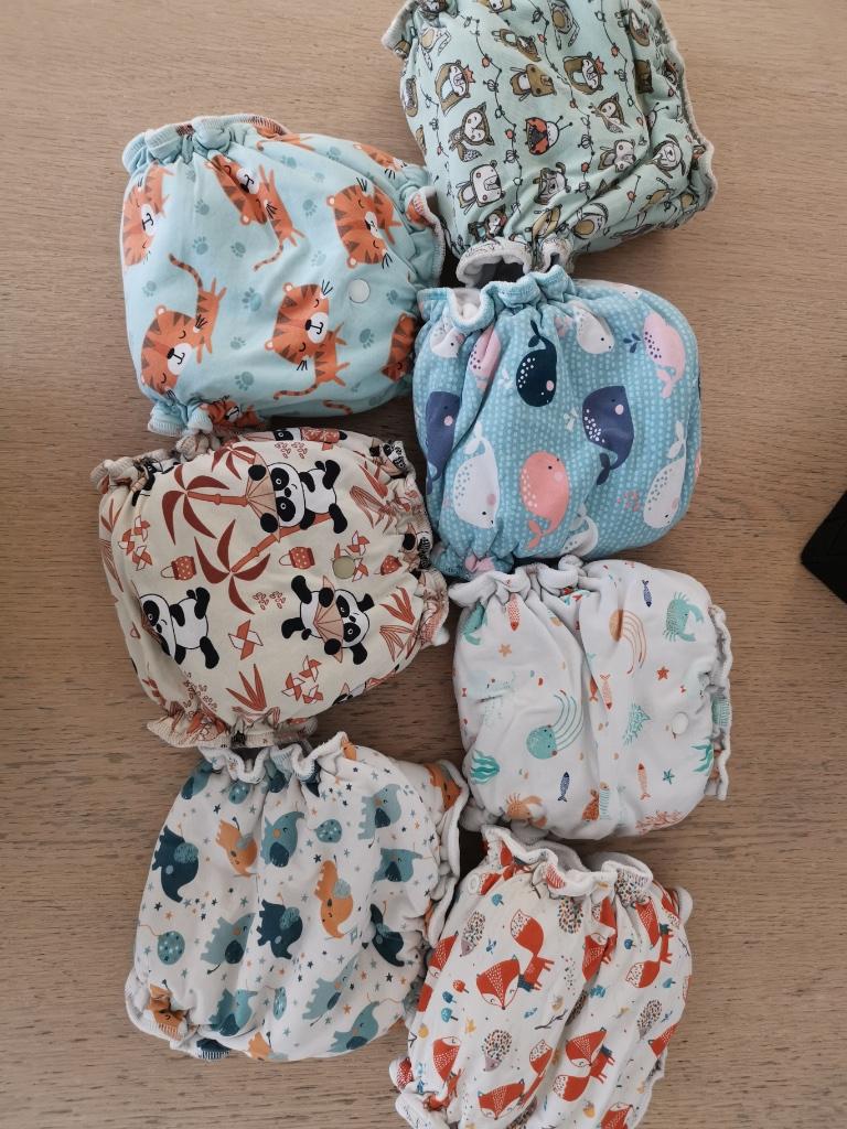 Groot pakket wasbare luiers anavy, popolini, bababoe…, Kinderen en Baby's, Badjes en Verzorging, Ophalen, Zo goed als nieuw, Overige typen