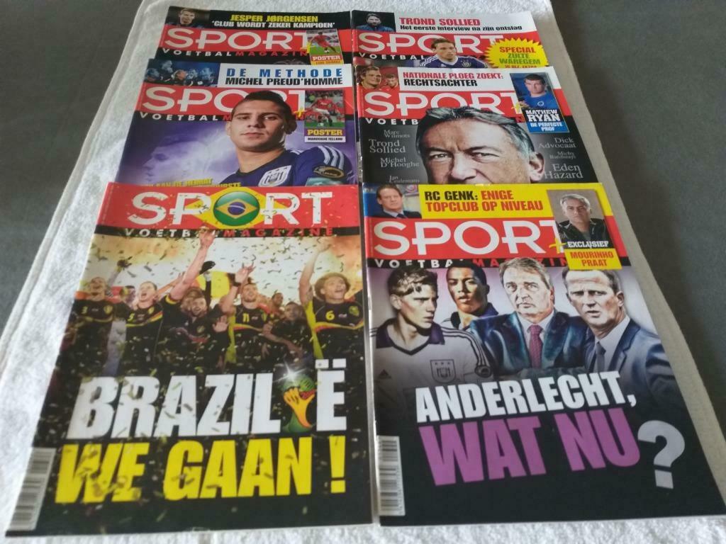 5X Sport voetbal magazine - jaar 2013, Ophalen of Verzenden, Zo goed als nieuw, Sport en Vrije tijd