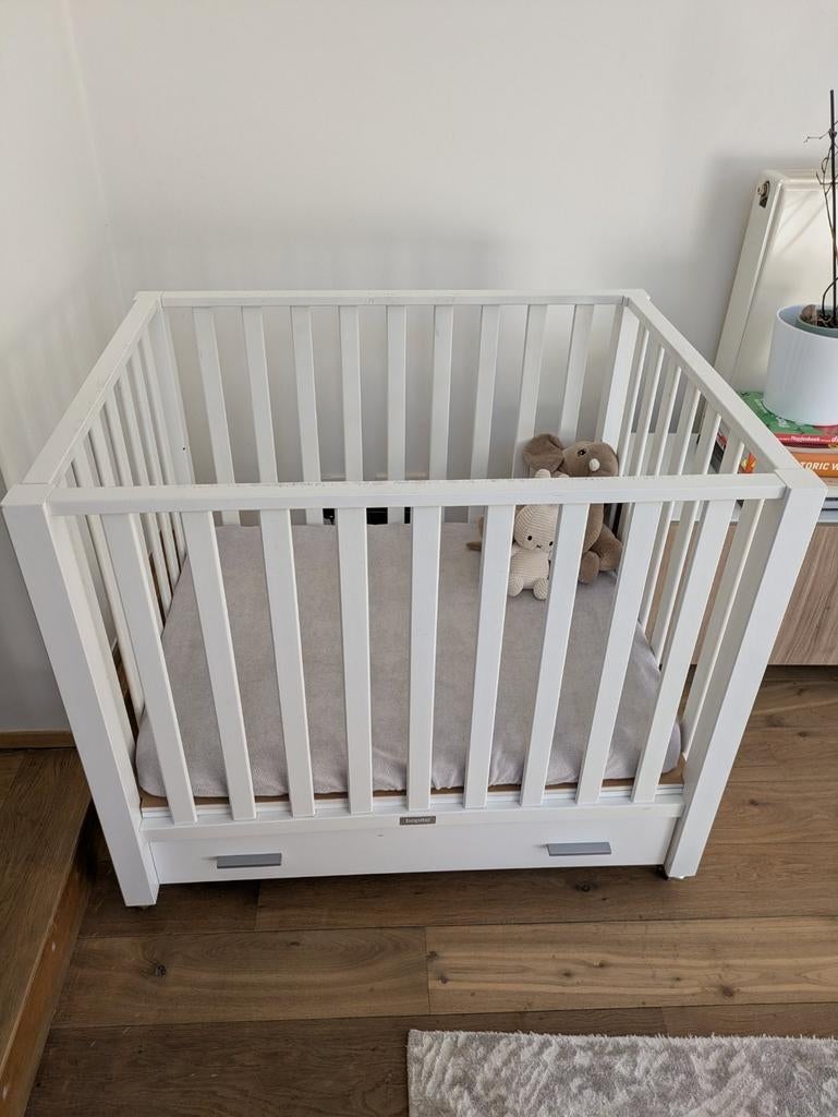 Bopita babypark/box met lade en wieltjes, inclusief matras, Enlèvement, Utilisé, Carré, Tiroir