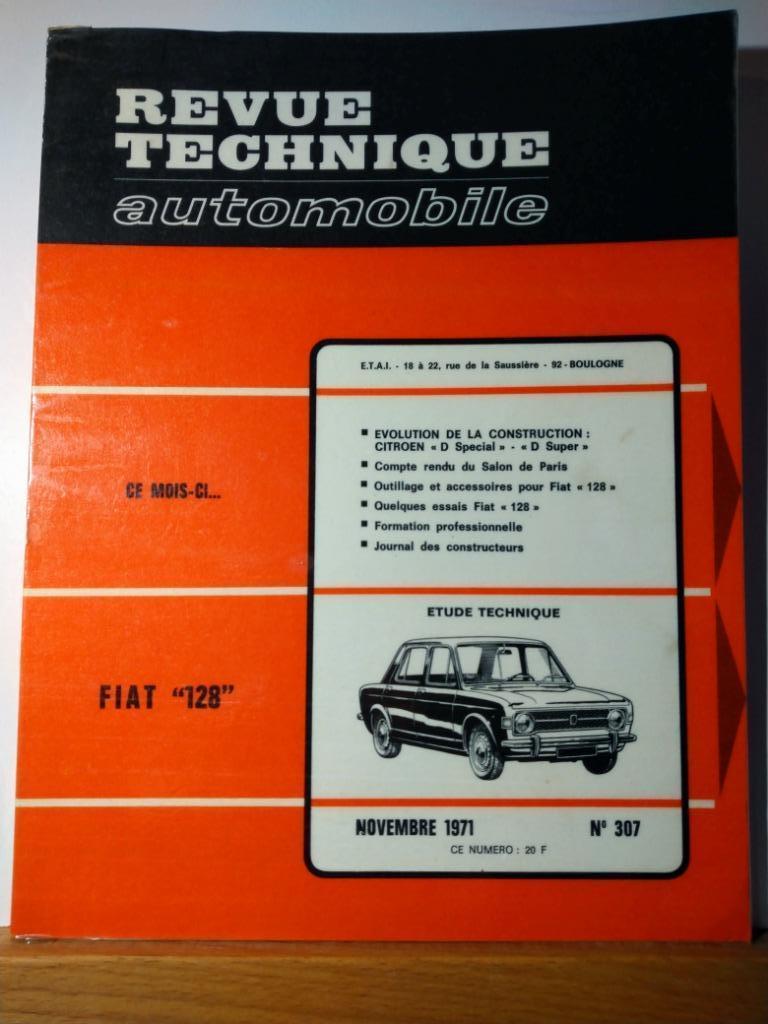 RTA - Fiat 128 - n 307 - novembre 1971, Envoi