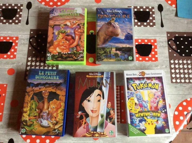 5 cassettes VHS Walt Disney, Enlèvement, Film