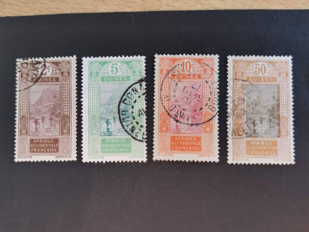 Guinée 1913 Franse Kolonie - doorwaadbare plaats van Kitim, Postzegels en Munten, Postzegels | Afrika, Ophalen of Verzenden, Guinee