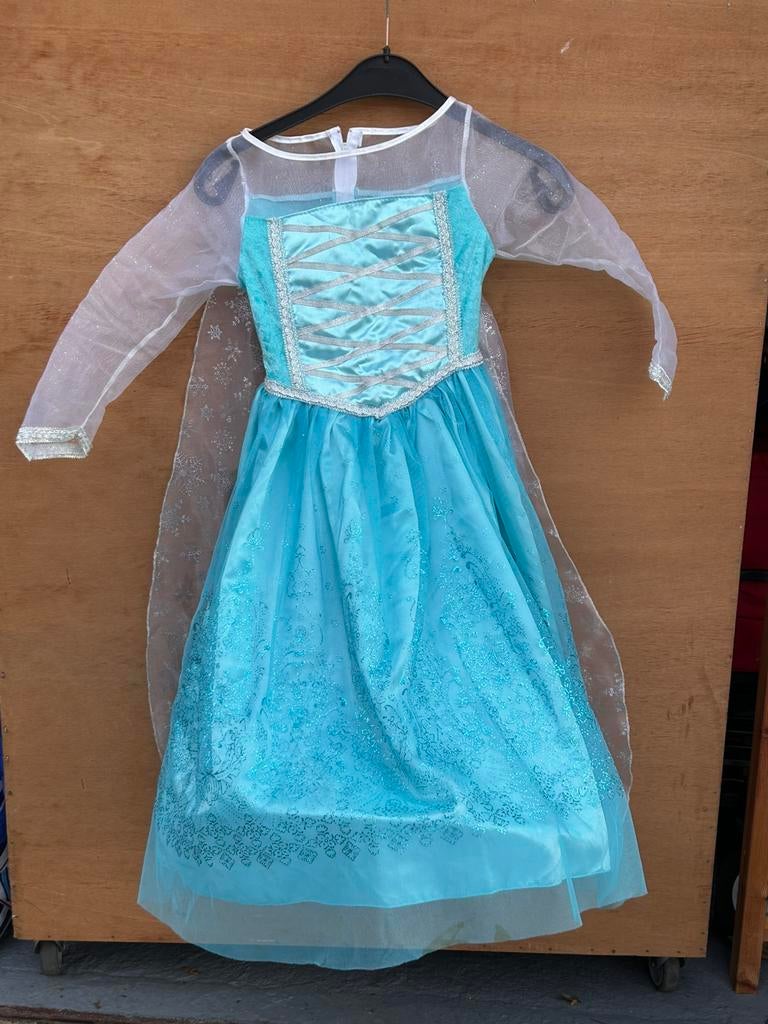 Elsa jurk frozen voor 6 jaar, Ophalen of Verzenden, Gebruikt, 110 t/m 116, Meisje